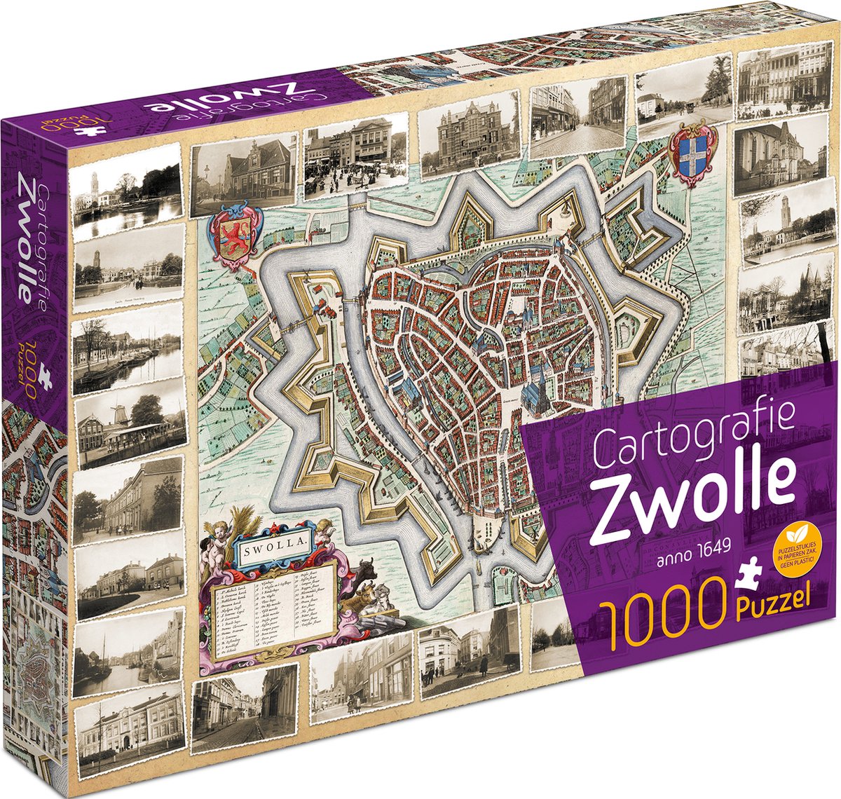 Cartografie Zwolle (1000) - Tuckers Fun Factory Legpuzzel